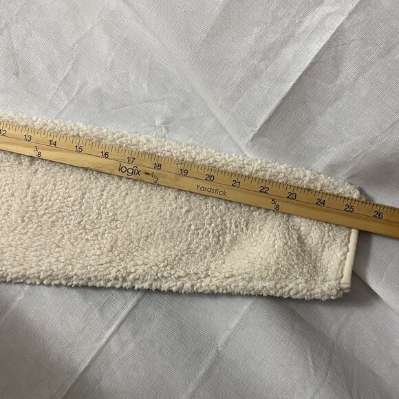 Gerry Sherpa Fleece Jacket Cream Full Zip Outdoor Lightweight Sz M - Picture 14 of 14